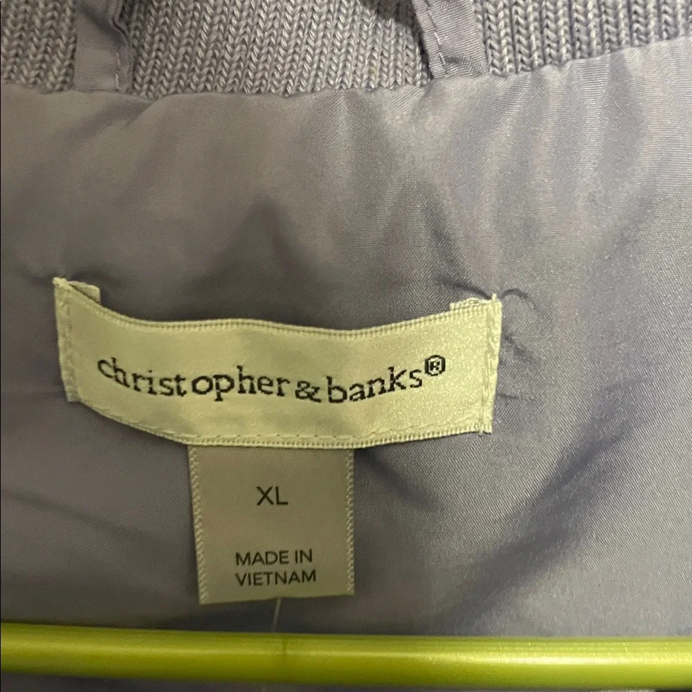Christopher & Banks Lavender Quilted Vest - Picture 3 of 3